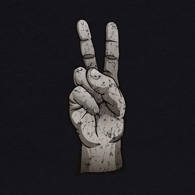 Distressed Peace Sign by hobrath